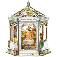 CUTEBEE Book Nook Kit - Flower House Florist DIY Dollhouse Miniature House Ki...