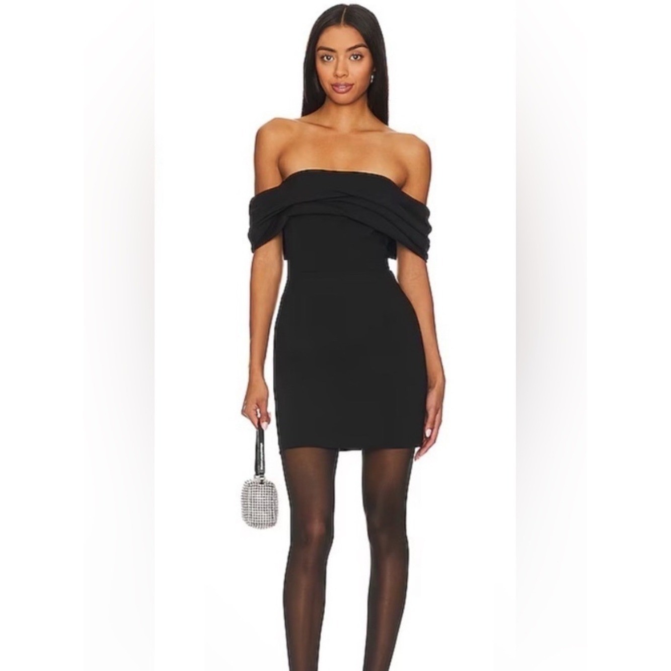 AMANDA UPRICHARD REVOLVE Jania Little Black Dress Mini Cocktail Elegant L