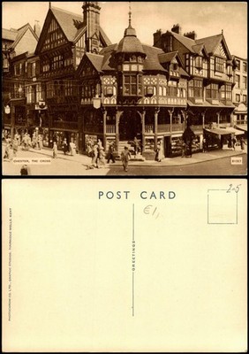 Postcard Chester The Cross 1940