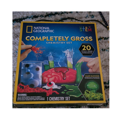 National Geographic Completely Gross Chemistry Set STEM 20 Experiments Ages 8-16