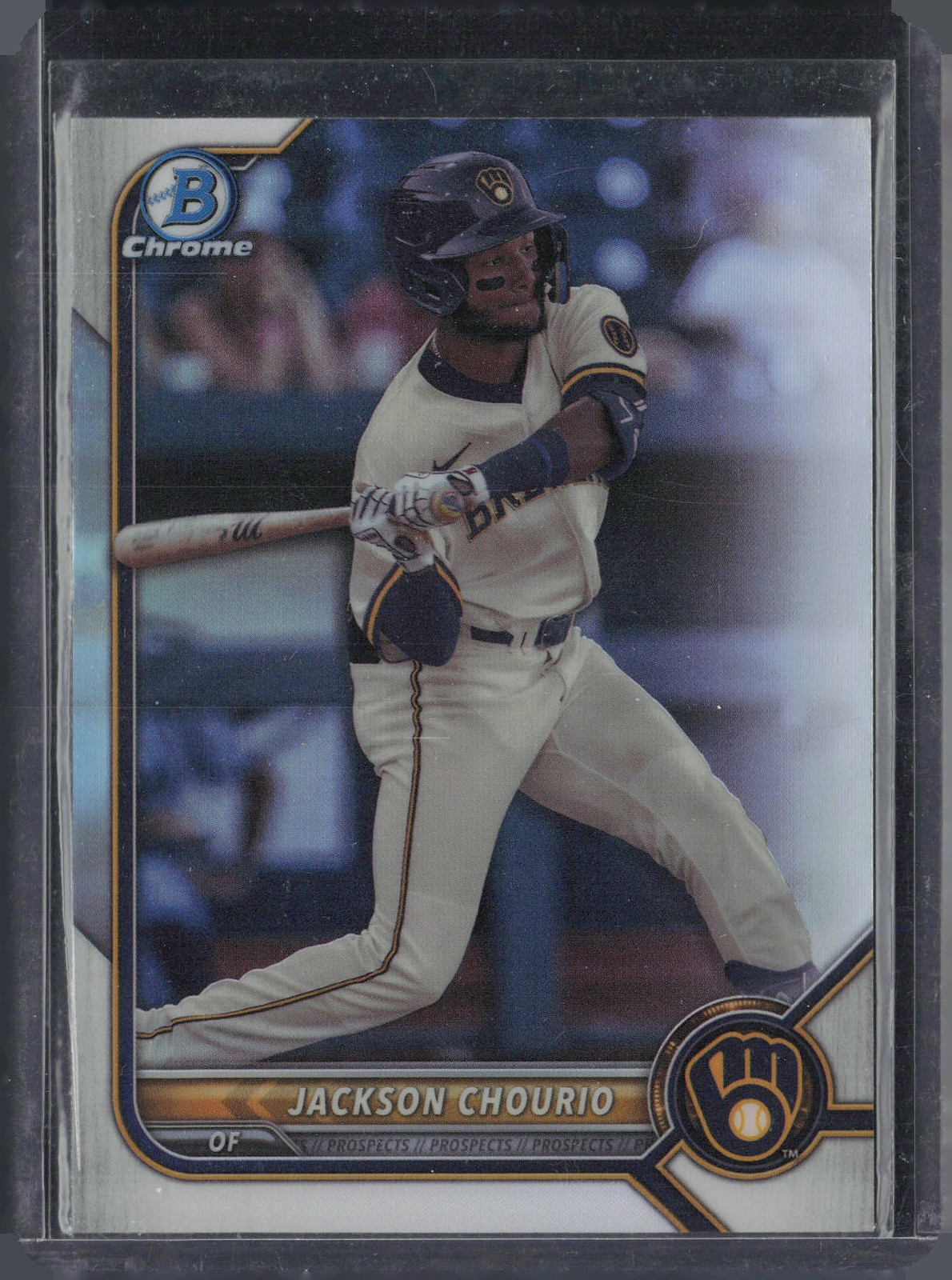 2022 Bowman Draft #BDC-115a Jackson Chourio Chrome Refractor