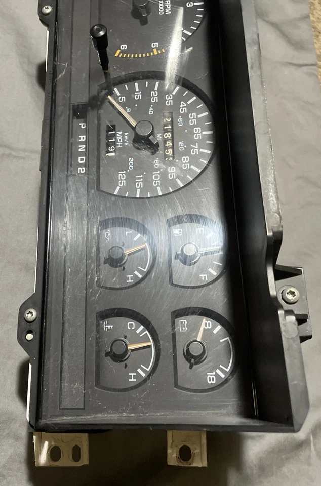 1989-1993 Dodge Dakota caminhão painel de instrumentos 56003412 velocímetro 125 fabricante de equipamento original OEM - Imagem 2 de 4