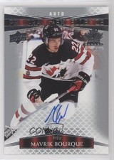 2022 Upper Deck Team Canada Juniors Signatures Mavrik Bourque #104 Auto 0me2