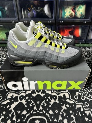 Nike Air Max 95 OG Men's Sneakers Neon Yellow/Volt Grey Size 10 2020