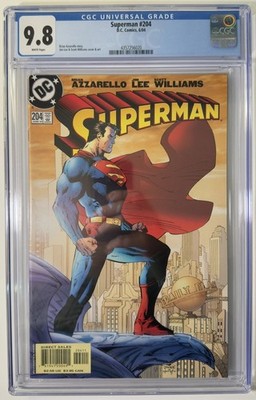 Superman #204 DC Comics Direct Jim Lee CGC 9.8 2004