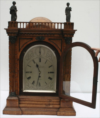 James Murray Royal Exchange London Pollard Oak Triple Fusee Bracket Clock