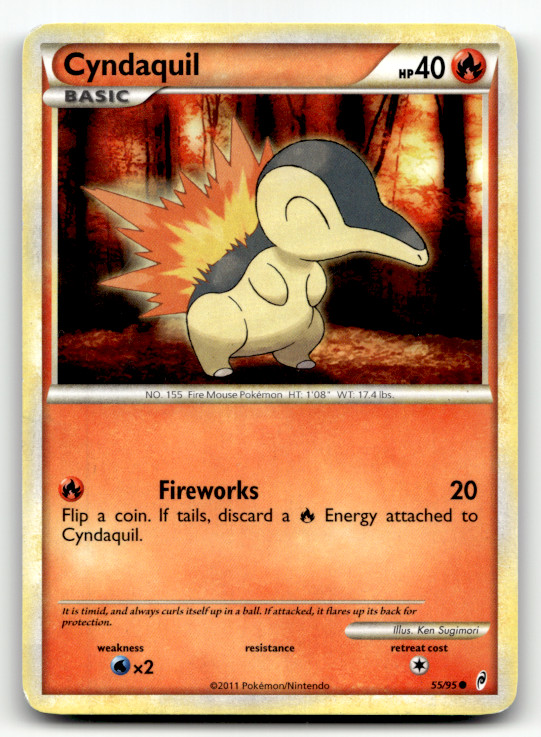 Cyndaquil 55/95 Normal Common Call of Legends LP