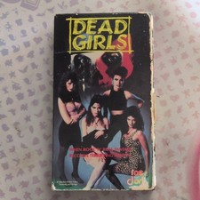 DEAD GIRLS VHS 1990 Raedon Home Video Rare Cult Slasher Horror Tape Slipcover