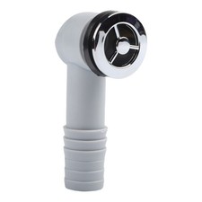 Sink Overflow Head Plastic Construction Easy Installation Compact Design
