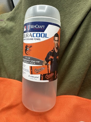 MLB Baltimore Orioles Cooling Towel Sports Towel 20 Degree Cooler. 2 Sided Print - Picture 5 of 17
