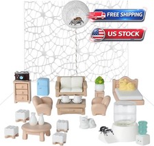 Jumping Spider Enclosure Decor Kit with Hide Habitat and Spider Platform Target