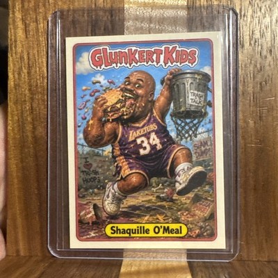 Glunkert Kids Shaquille O meal O Neil  Lakers Gpk Parody Art Card