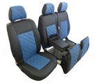 Seat Covers Designed to fit MERCEDES SPRINTER VW CRAFTER 2006-2018 RHD BLUE ECO