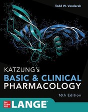 			Katzung's Basic and Clinical Pharmacology, 16th Edition by Vanderah New..		