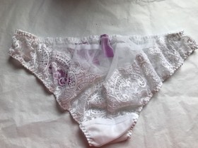 L`AGENT BY AGENT PROVOCATEUR WHITE  VANESA BRIEF Medium APPROX UK 10