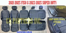 OEM FORD SUPER DUTY  LEATHER SEAT UPHOLSTERY LIGHT BROWN PIPING 2023 2024 2025
