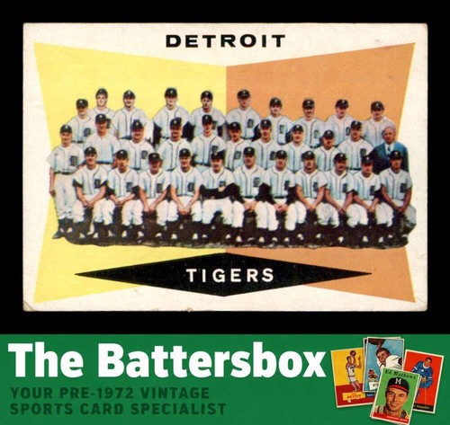 Tigers Team #72 1960 Topps card