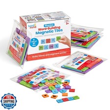 hand2mind Phonics Word-Building Magnetic Letter Tiles, Letter Rec