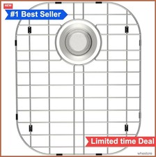 Sink Grid Protector 16x13 Inch Stainless Steel Rear Drain Kitchen Sink Grate