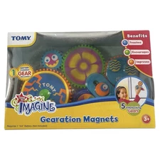 TOMY Gearation Refrigerator Magnets Time To Imagine