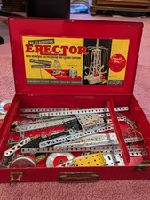 VINTAGE GILBERT NO. 6 1/2 ERECTOR SET w ORIGINAL BOX, 1950s