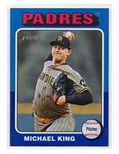 2024 Topps Heritage High Number Michael King Dark Blue Border SP - #710