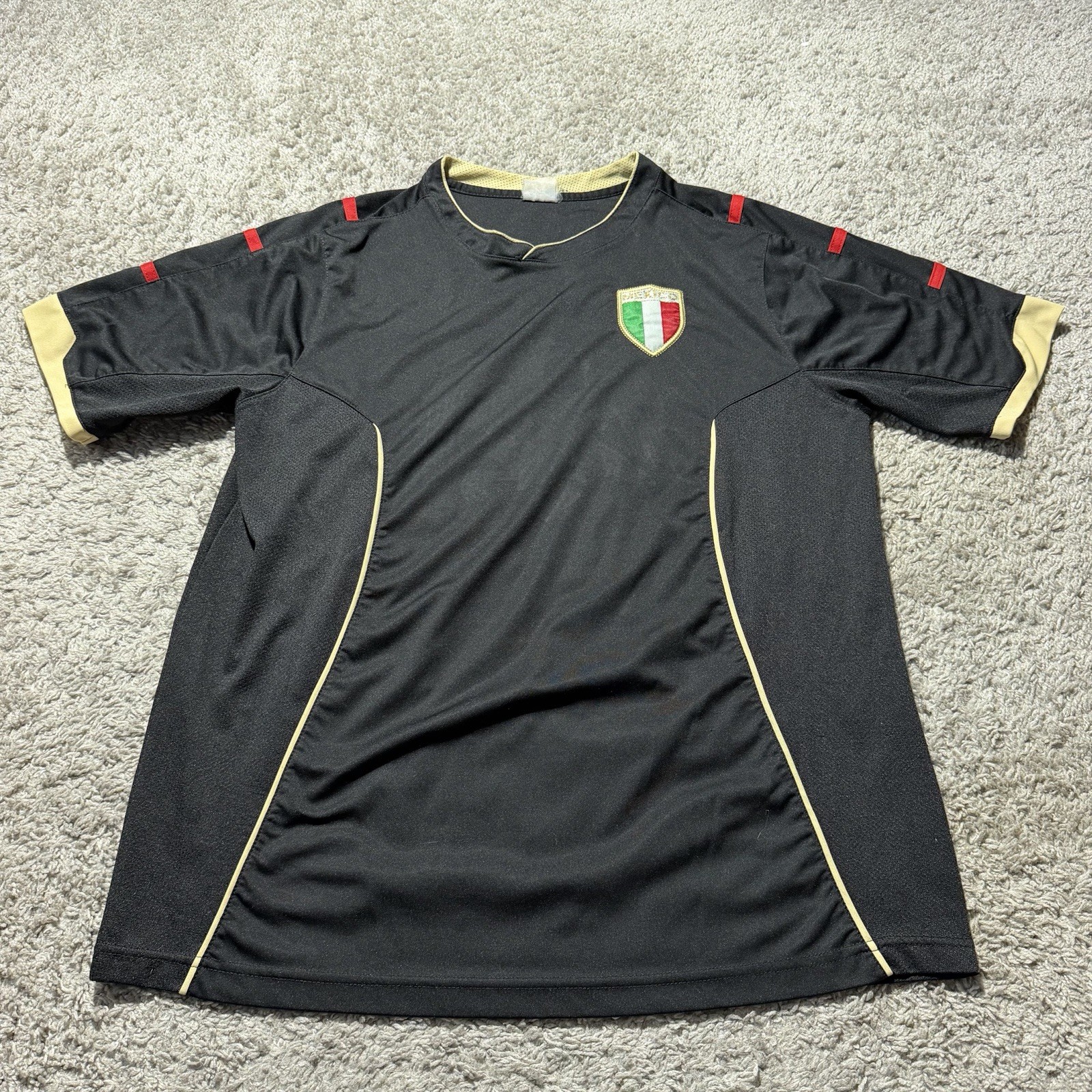 Vintage Mexico Black Soccer Jersey Mens Large Eagle Crest Y2k 90s Retro