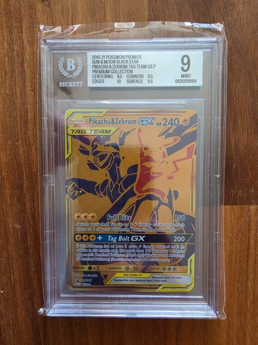 Pikachu & Zekrom-GX graded BGS 9 for sale on eBay