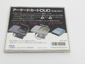 Arcade Card Duo PC Engine HuCard PCE TG16 JP Japan Tested Working