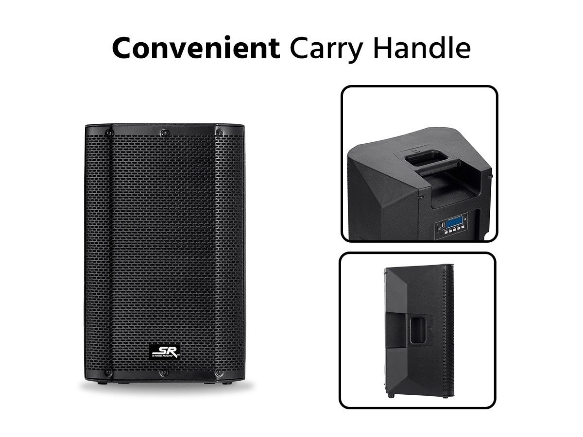 Monoprice SRD210 Powered Speaker  10in, with Class D Amp, DSP, Bluetooth Stream