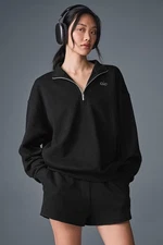 ALO 1/4 Zip Detail Pullover Sweatshirt – Choose Size & Color
