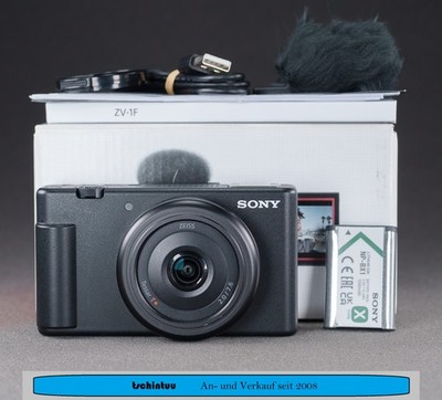 Sony ZV-1F 20,1MP Vlogging-Kamera Zeiss 7,6mm F2 Sehr Gut OVP