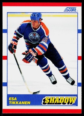Esa Tikkanen, 1990-91 Score American, #342, Edmonton Oilers,