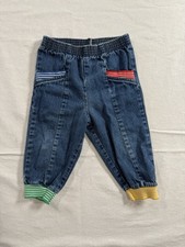 Vintage Mckids Mcdonalds Jean Pants Toddler 18 Months Yellow Red Green HTF