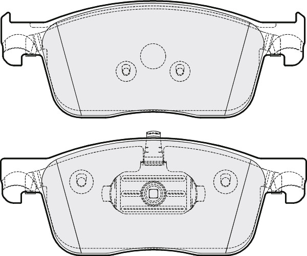 Brake Pads Set fits CITROEN SPACETOURER 2.0D Front 2016 on Proformer New