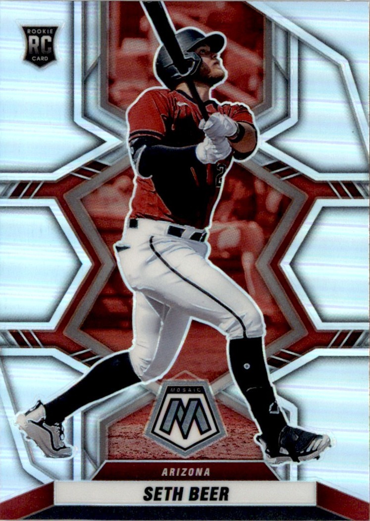 2022 Panini Mosaic Silver Seth Beer RC Arizona Diamondbacks #201 Parallel