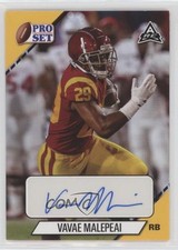 2021 Leaf Pro Set College Gold Vavae Malepeai #PS-VM1 Auto no9