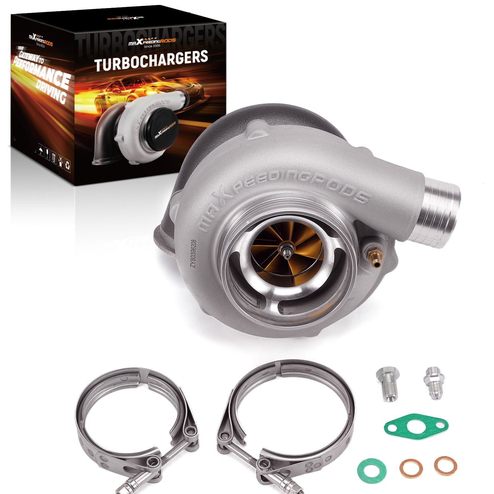 GT30 GT3076 Universal Billet Turbocharger 500HP Ball Bearing Turbine AR 0.82