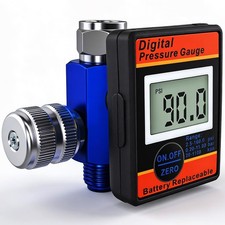 Digital Air Compressor Pressure Regulator Gauge Led Display 14 Npt 0-150 Psi