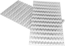 6-Pack 6X12 Inch Pronged Truss Plates, Galvanized Steel Flat Mending Brackets fo