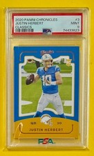 2020 Justin Herbert Panini Chronicles Classics Rookie! PSA 9! Chargers Hot QB!