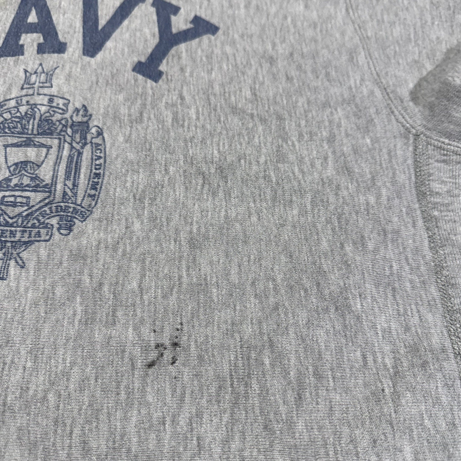 Vintage Champion 1970's Reverse Weave Sweatshirt Medium Gray Mens US Navy Grey image 6