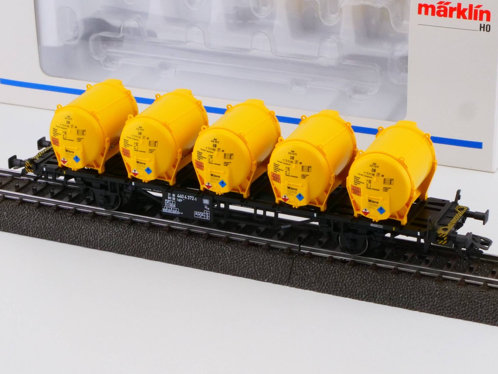 Märklin 48531 Container Flatcar DB Witco AC Mint! OVP 1706-30-18