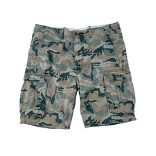 Levi's Men Distressed Camouflage Cotton Cargo Shorts - 36