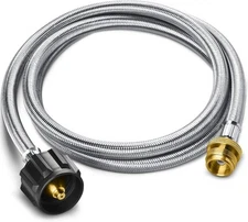 5FT Propane Hose Adapter 1lb to 20lb for Grill Heater Smoker Stove Fire Pit BBQ
