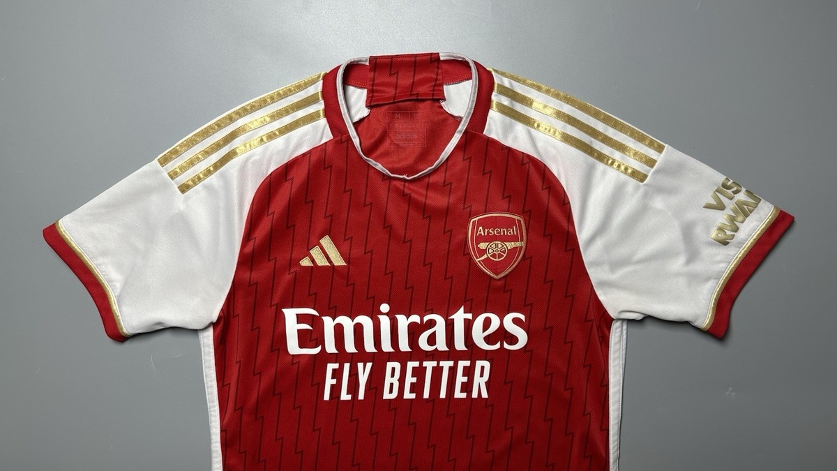 ARSENAL ADIDAS 2023/2024 FOOTBALL SOCCER HOME JERSEY #41 RICE SIZE