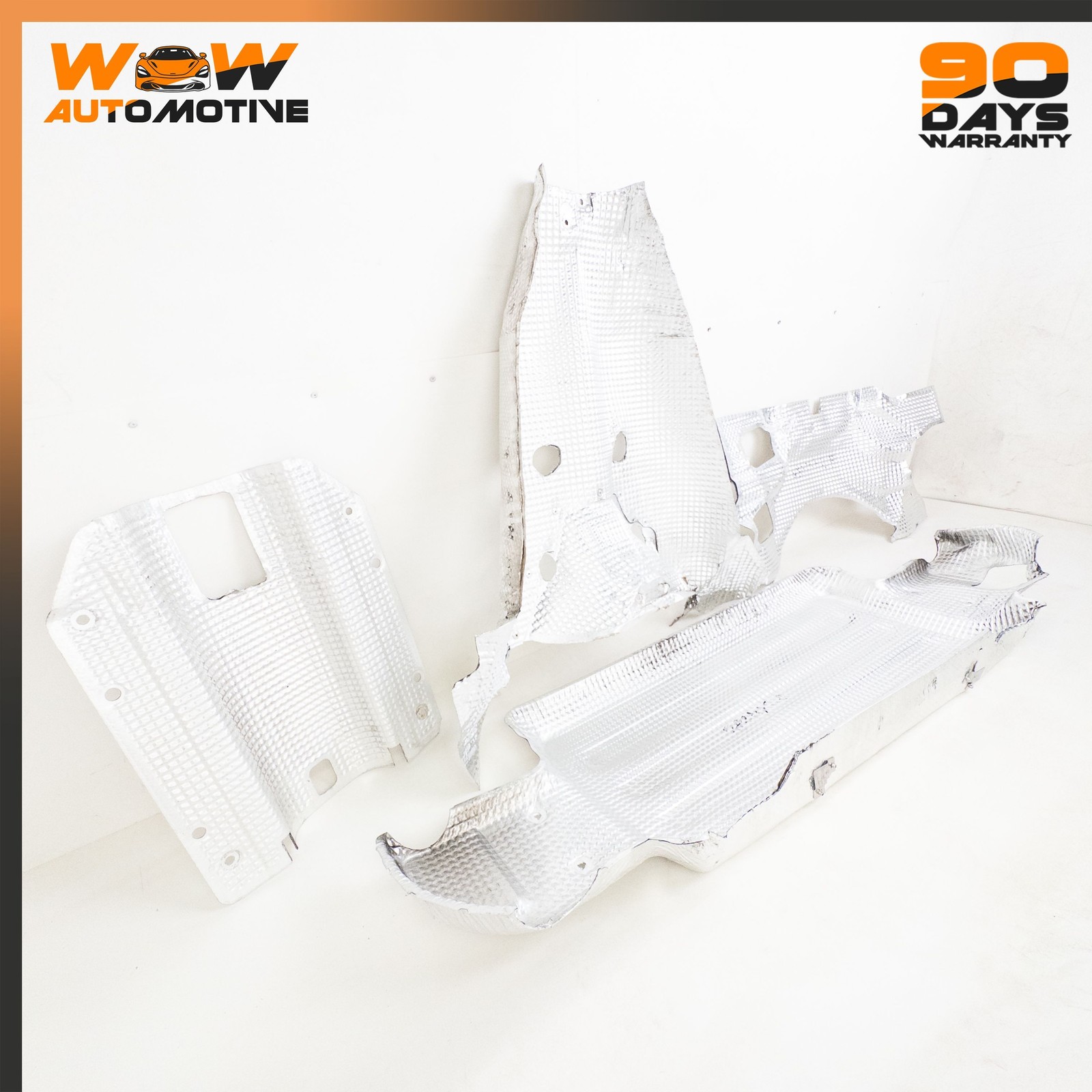 06-16 ASTON MARTIN V8 VANTAGE EXHAUST FLOOR HEAT SHIELD PLATE COVER SET OEM