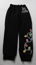 The Nightmare Before Christmas Boy's Holiday Joggers CA4 Black Medium 8 