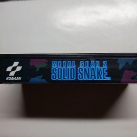 MSX2 METAL GEAR2 SOLID SNAKE KONAMI Soft only Tested Free Shipping 2814-5