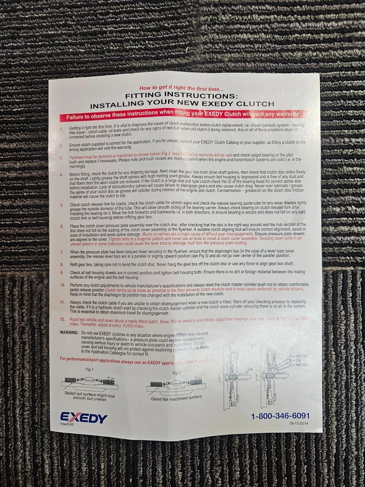 Embrague Exedy 0761325 para Mazda 5 2006-2010, 3 2004-2013 Foto 3 de 4